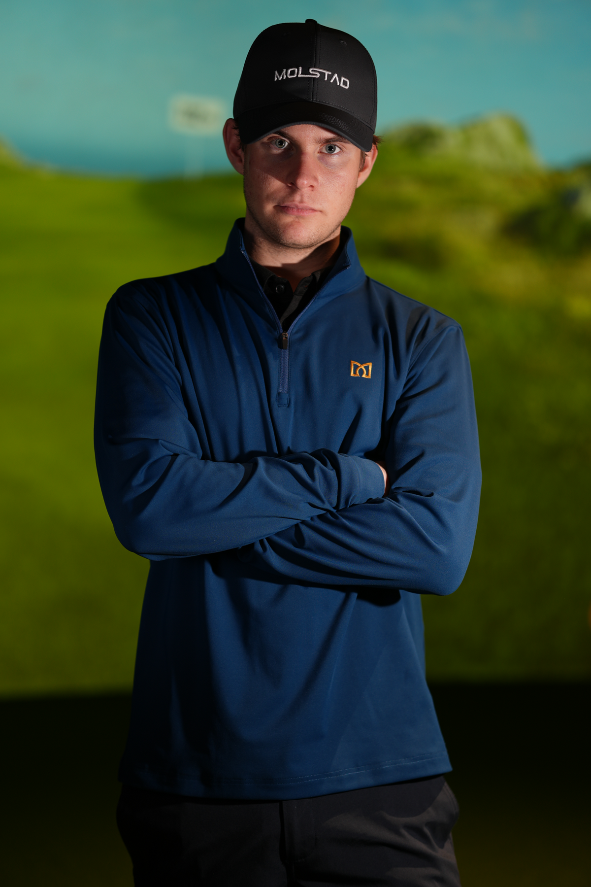 Half zip - Cerulean Blue