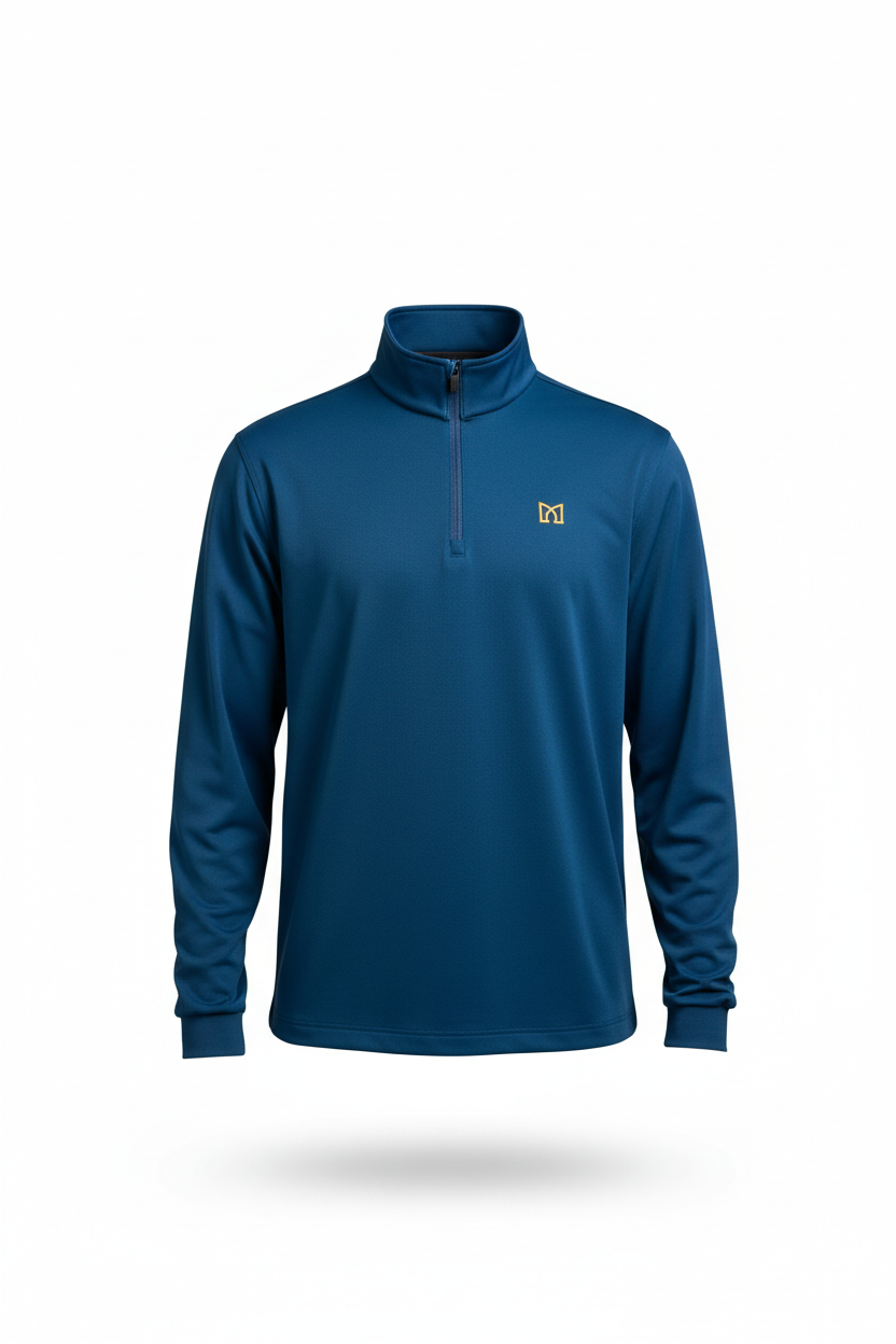 Half zip - Cerulean Blue