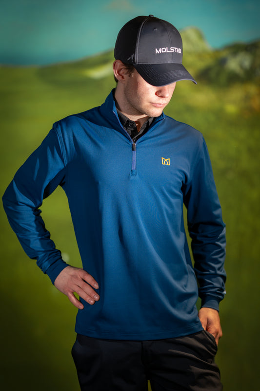 Half zip - Cerulean Blue